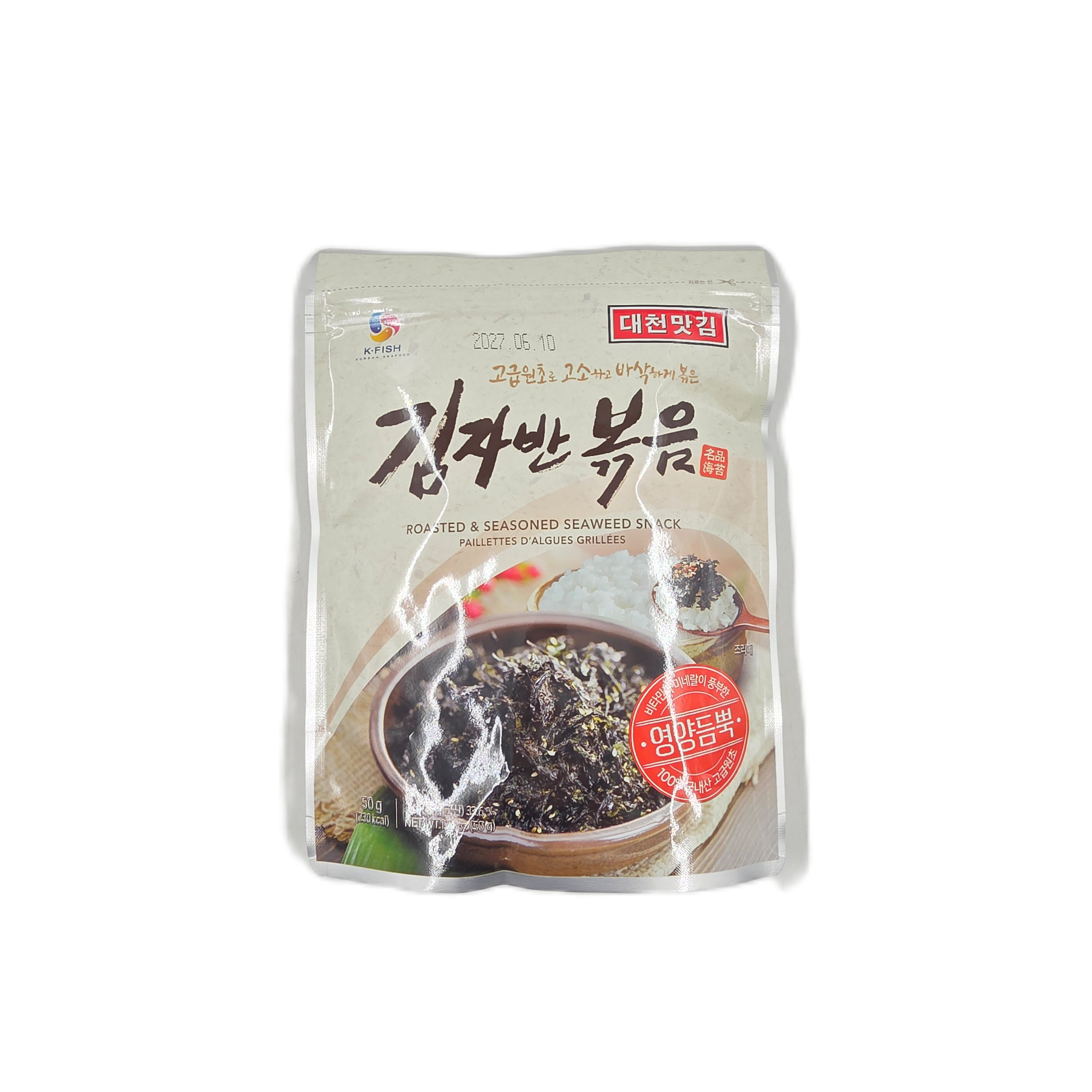 DACHEN ROASTED & SEASONED SEAWEED SNACK (50G*20) 대천김 김자반 볶음